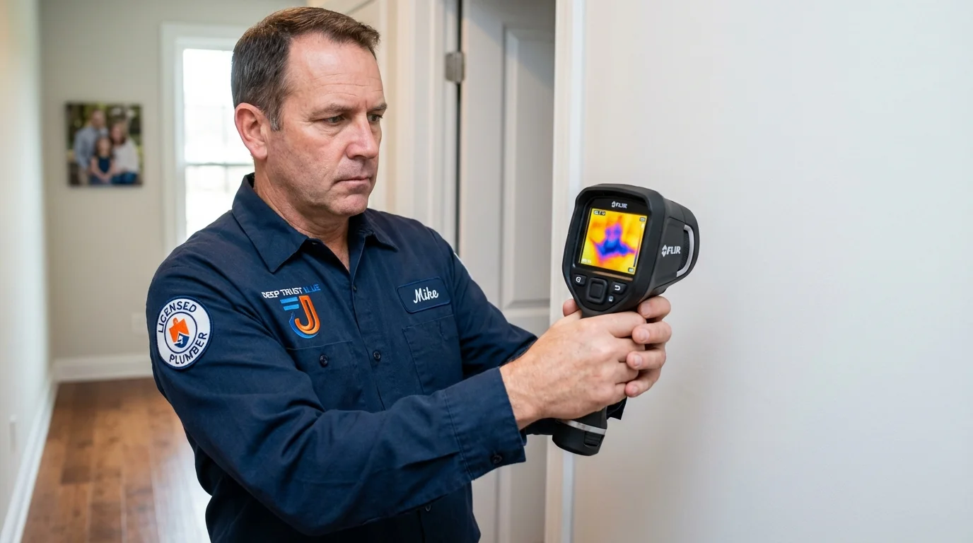 Thermal imaging leak detection by Johns Plumbing LLC in Othello